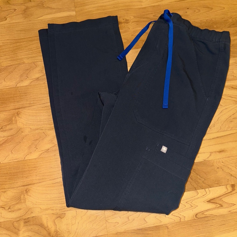 Figs Men Scrub Pants Cairo technical collection size small zip fly blue